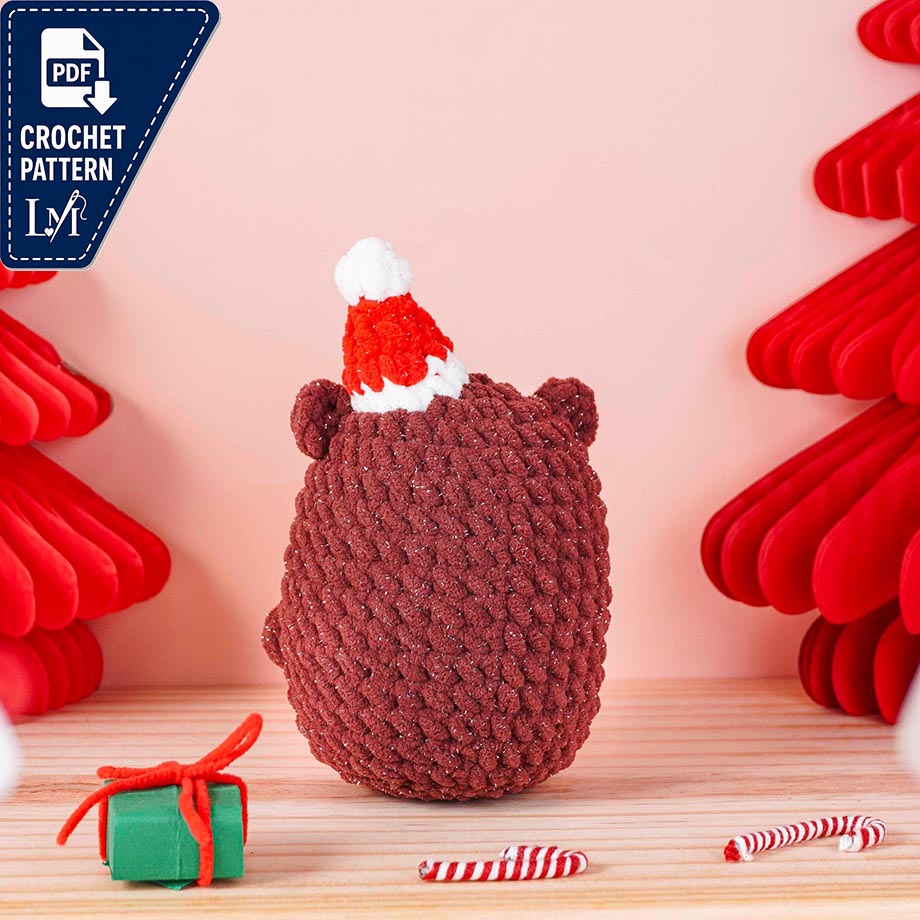 Christmas Bear Crochet Pattern PDF – Festive Amigurumi Holiday Bear 5