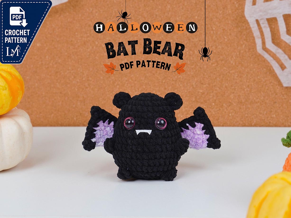 Halloween Bear Crochet Pattern PDF – Cute Amigurumi Halloween Bear Download