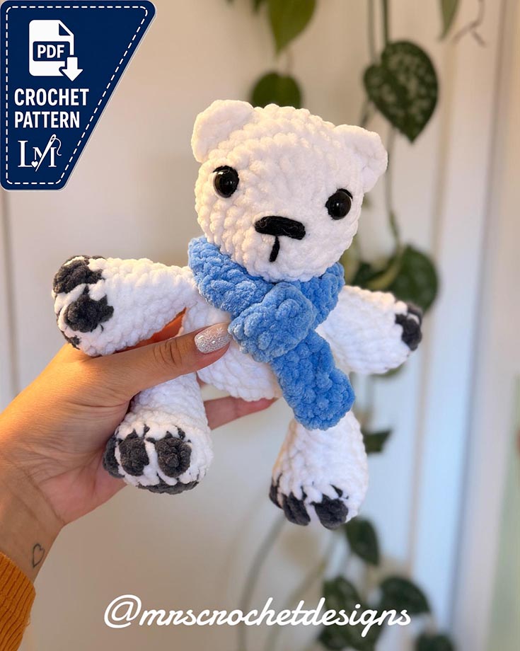 Polar Bear Crochet Pattern PDF – Cute Amigurumi Polar Bear Printable Crochet Pattern 4