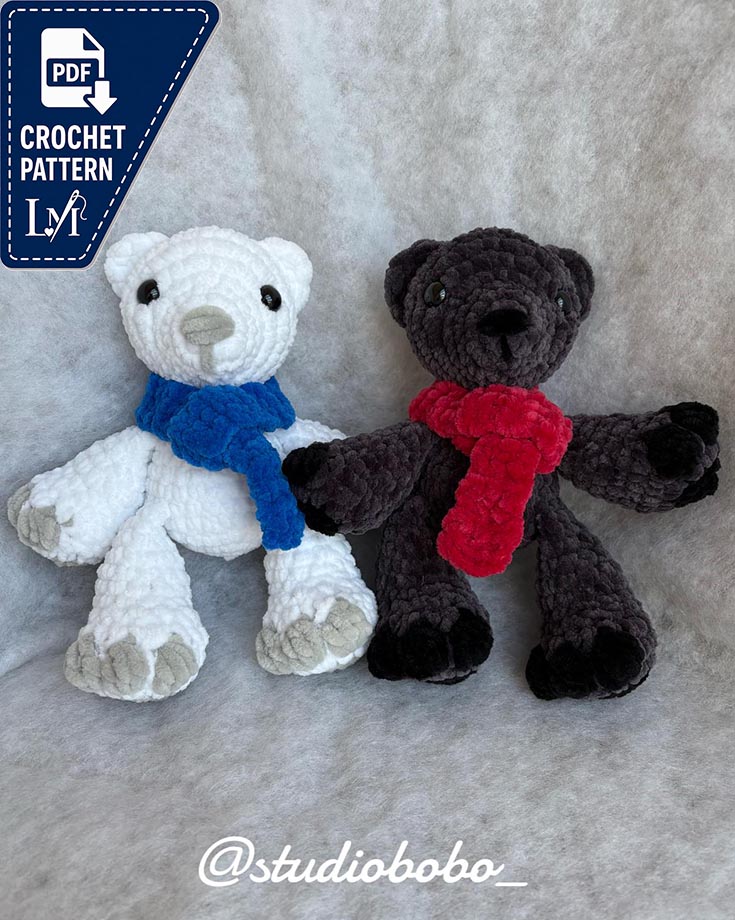 Polar Bear Crochet Pattern PDF – Cute Amigurumi Polar Bear Printable Crochet Pattern 6