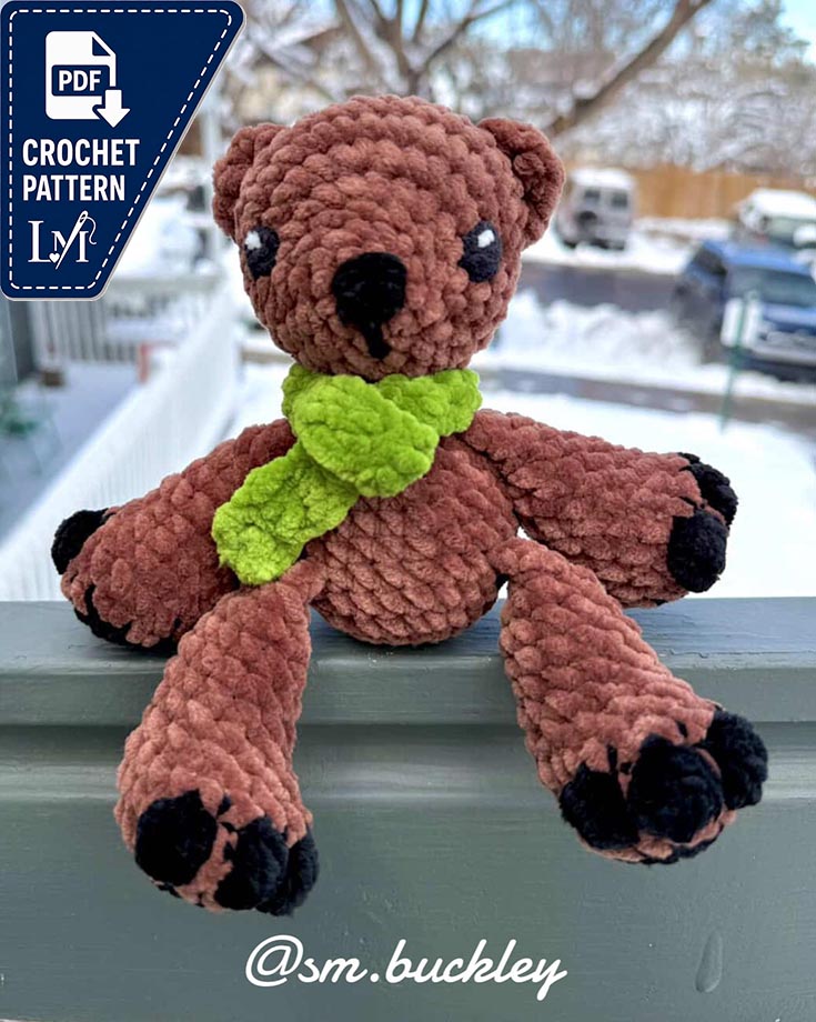Polar Bear Crochet Pattern PDF – Cute Amigurumi Polar Bear Printable Crochet Pattern 7