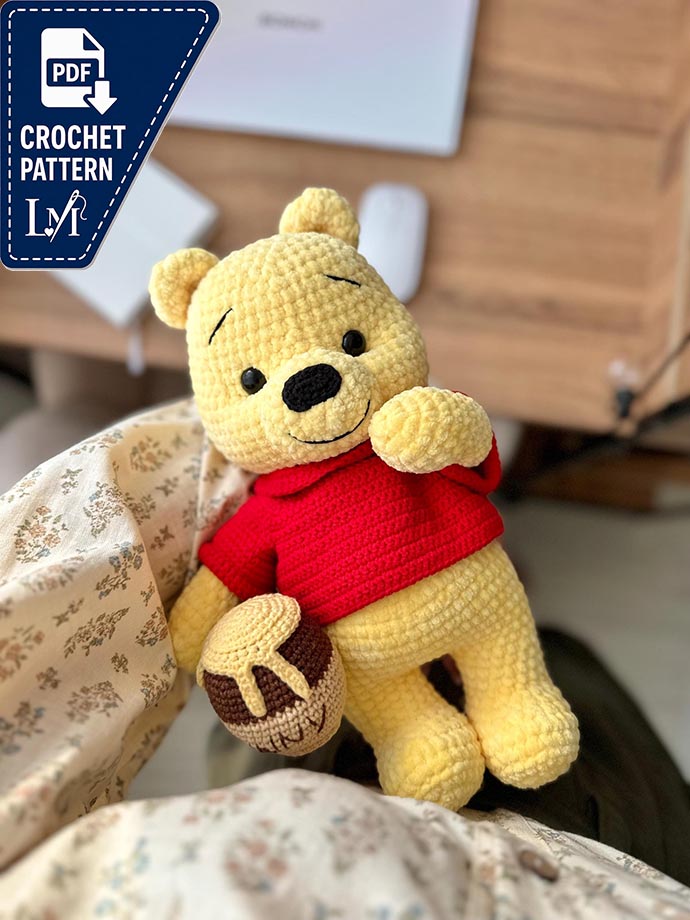 Bear Crochet Pattern: Amigurumi Plush Toy (PDF Pattern)