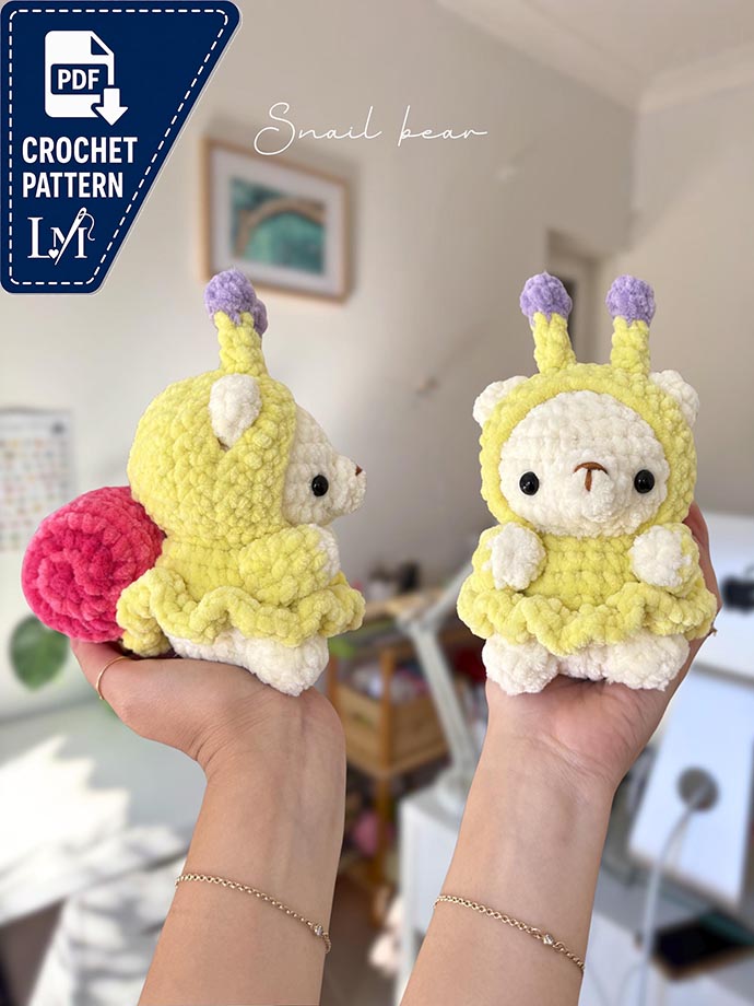 Bear in Bee Costume Crochet Pattern PDF – Cute Amigurumi Bear Instant Download 5