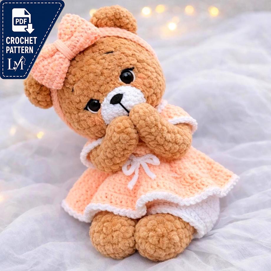 Charming Dress Bear Crochet Pattern Collection for Amigurumi Lovers