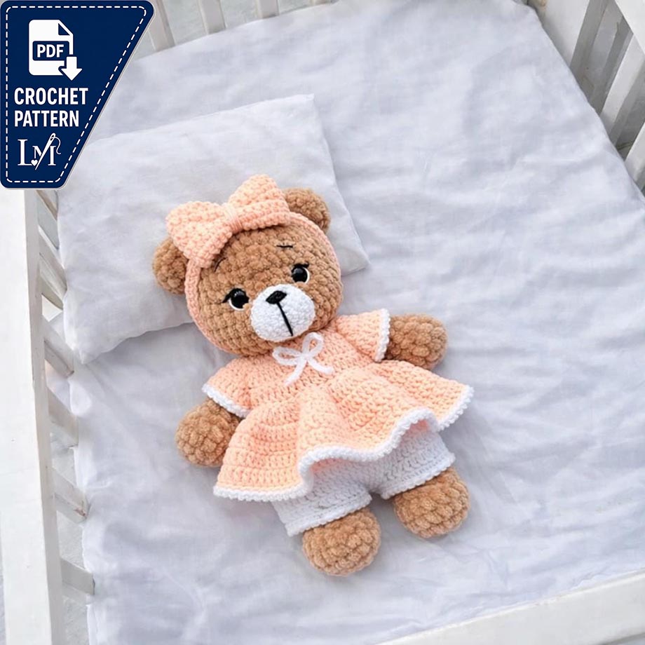 Charming Dress Bear Crochet Pattern Collection for Amigurumi Lovers 6