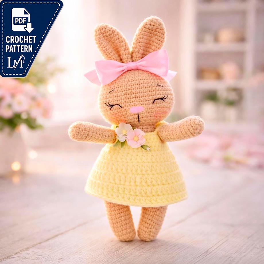 Dress Bunny Crochet Pattern Designs for Handmade Amigurumi