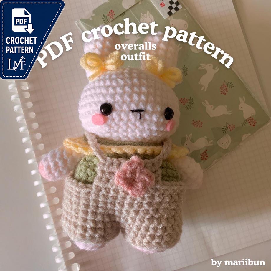 Overalls Bunny Crochet Pattern Favorites for Amigurumi Makers