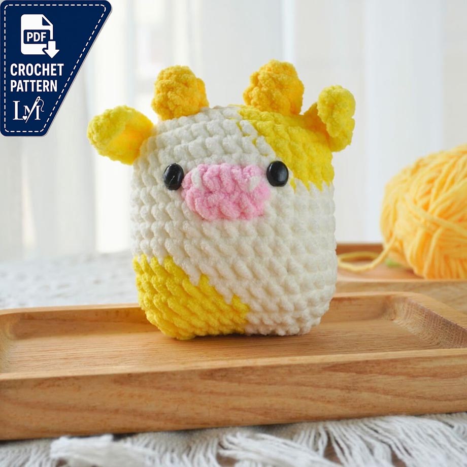 Marshmallow Cow Crochet Pattern for Plush Amigurumi Creations 4