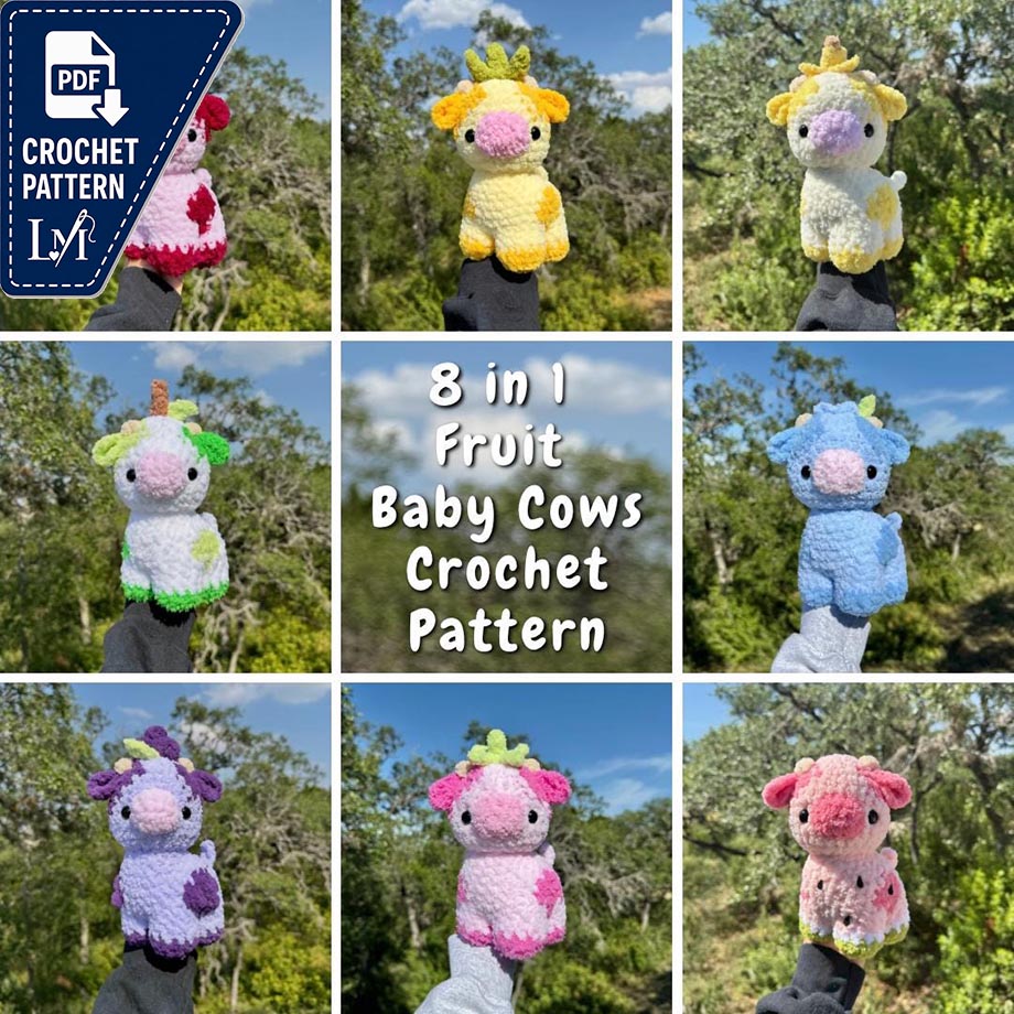 Baby Cow Crochet Pattern Ideas for Amigurumi Makers