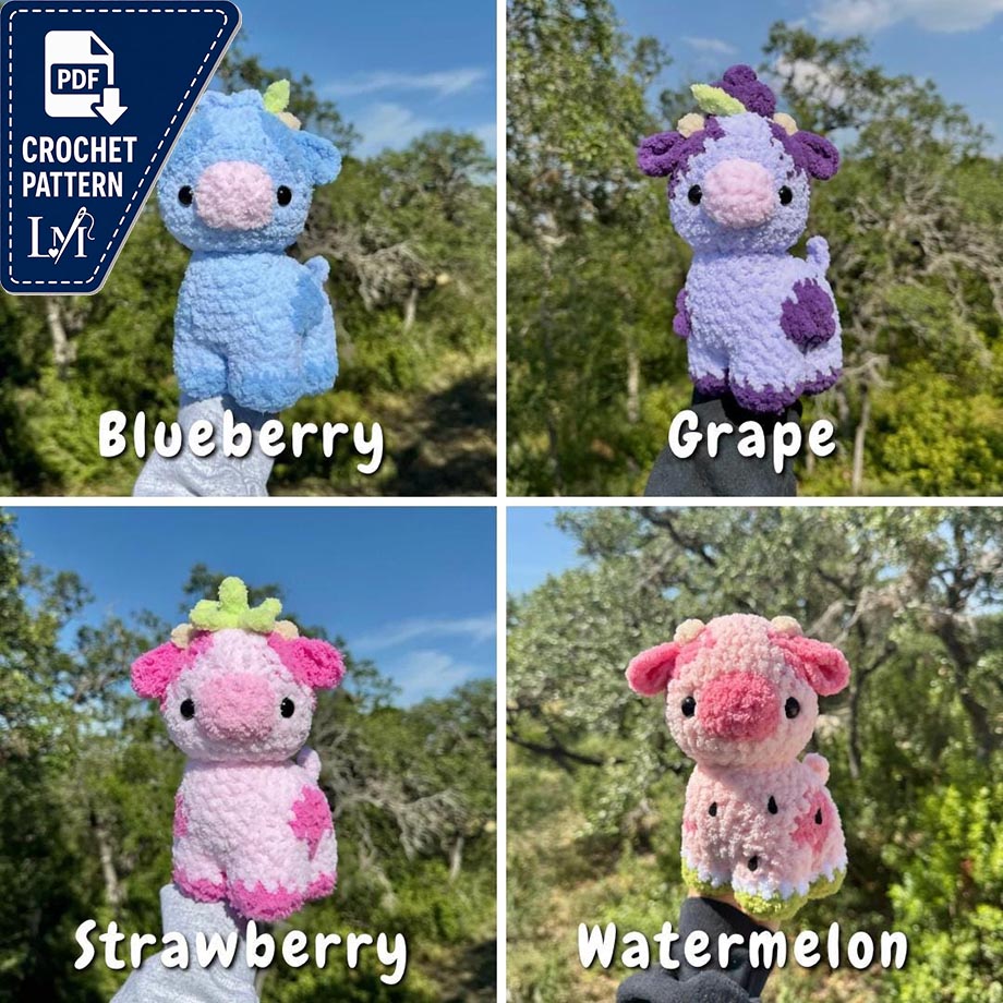 Baby Cow Crochet Pattern Ideas for Amigurumi Makers 2
