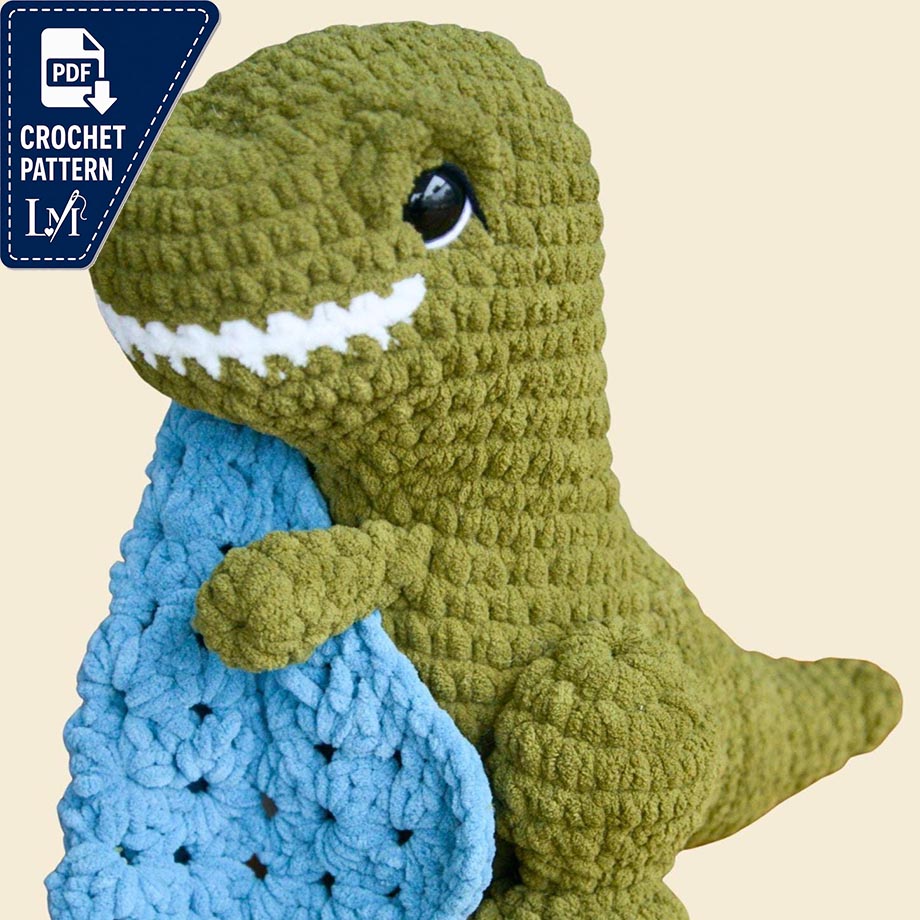 Dinosaur Crochet Pattern | T-Rex Amigurumi PDF | Easy Plush Pattern For Beginners & Sellers