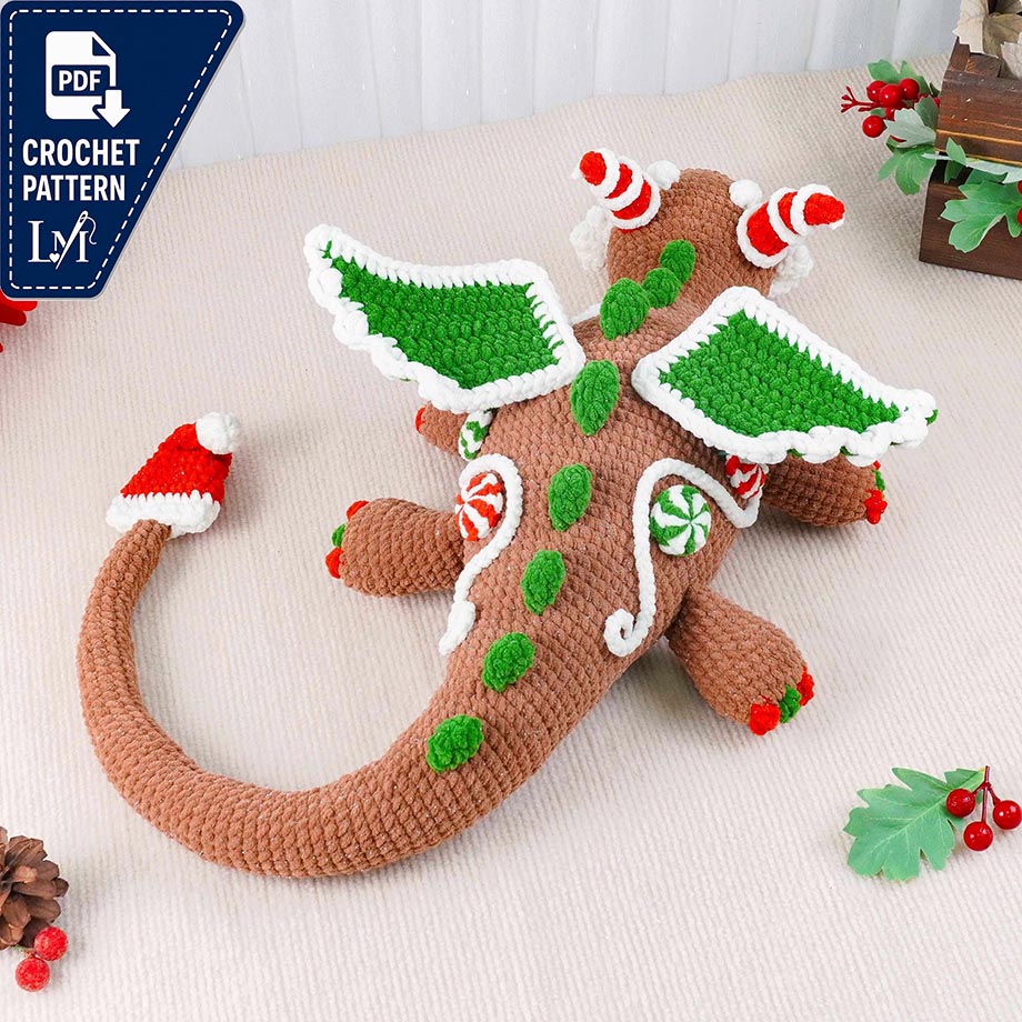 Christmas Dragon Crochet Pattern Ideas for Festive Amigurumi 11