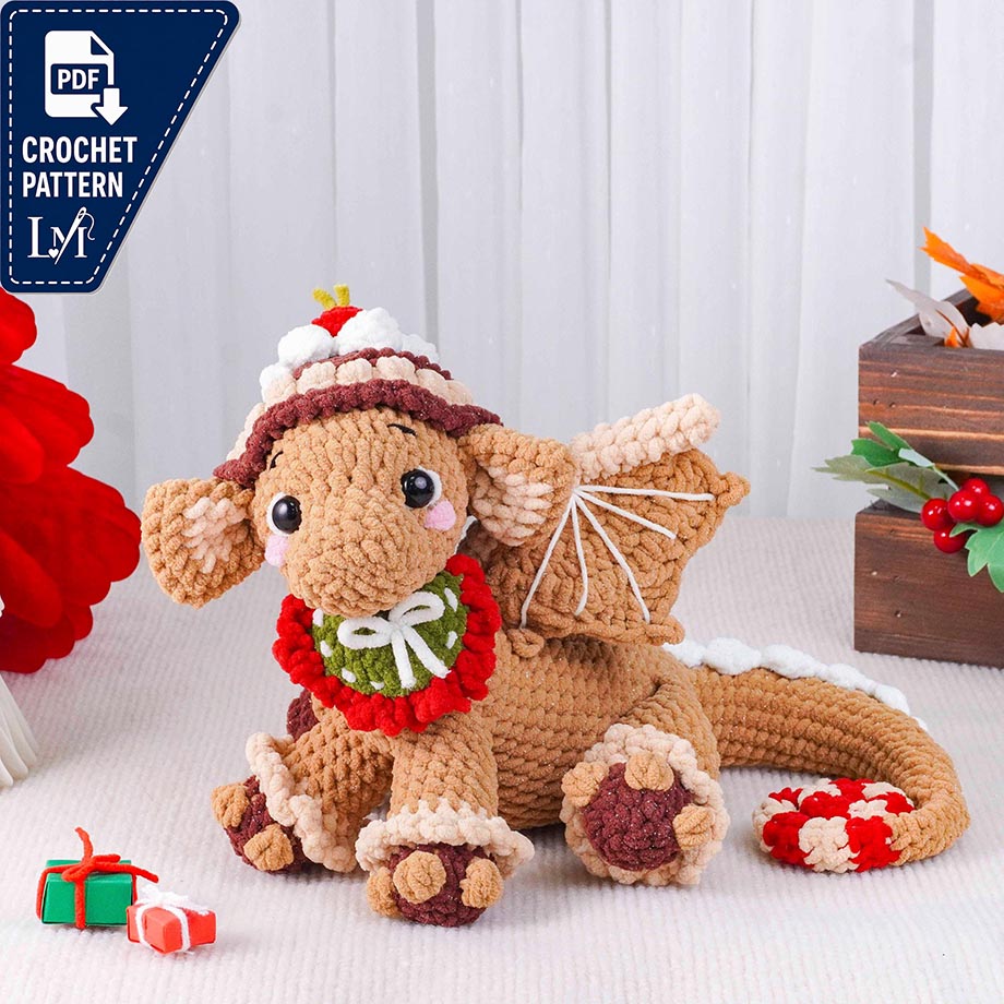 Christmas Dragon Crochet Pattern Ideas for Festive Amigurumi 12