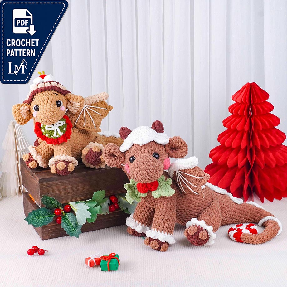 Christmas Dragon Crochet Pattern Ideas for Festive Amigurumi 4