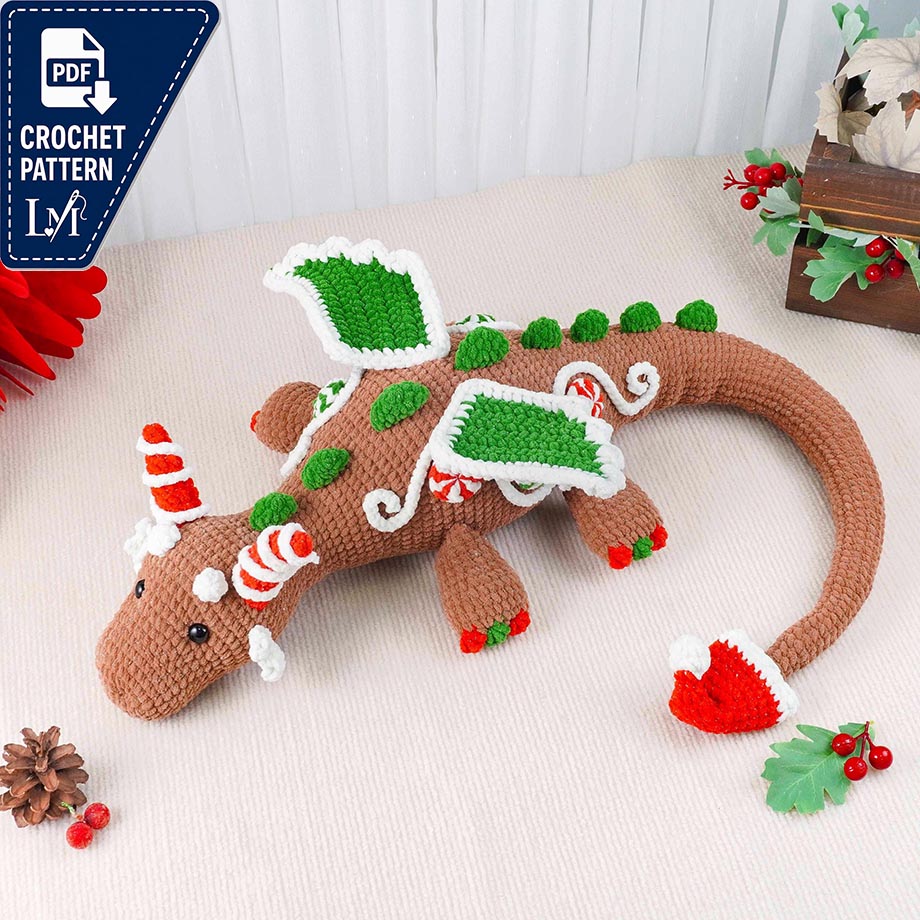 Christmas Dragon Crochet Pattern Ideas for Festive Amigurumi 8