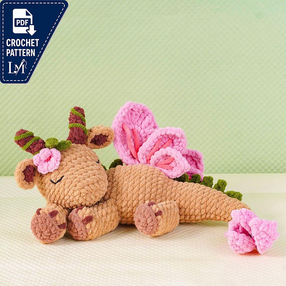 Sleeping Dragon Crochet Pattern Ideas for Fantasy Amigurumi 2