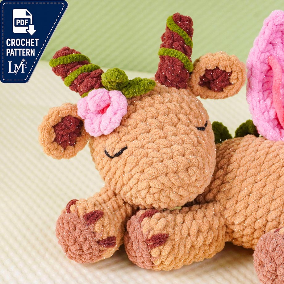 Sleeping Dragon Crochet Pattern Ideas for Fantasy Amigurumi 4