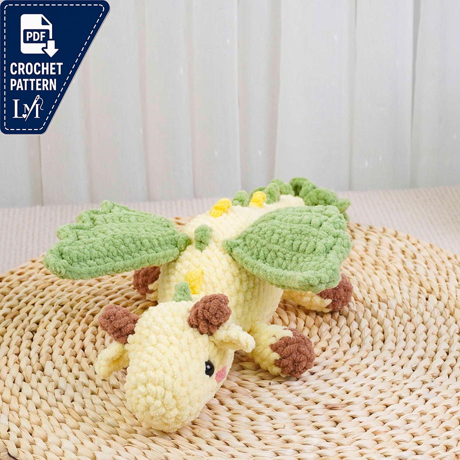 Yellow Dragon Crochet Pattern Designs for Fantasy Amigurumi 4