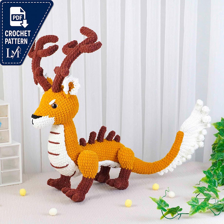 Deer Dragon Crochet Pattern Designs for Fantasy Amigurumi 2