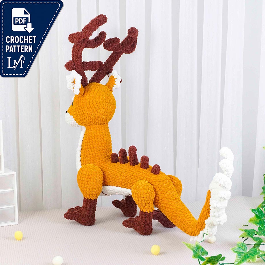 Deer Dragon Crochet Pattern Designs for Fantasy Amigurumi 9