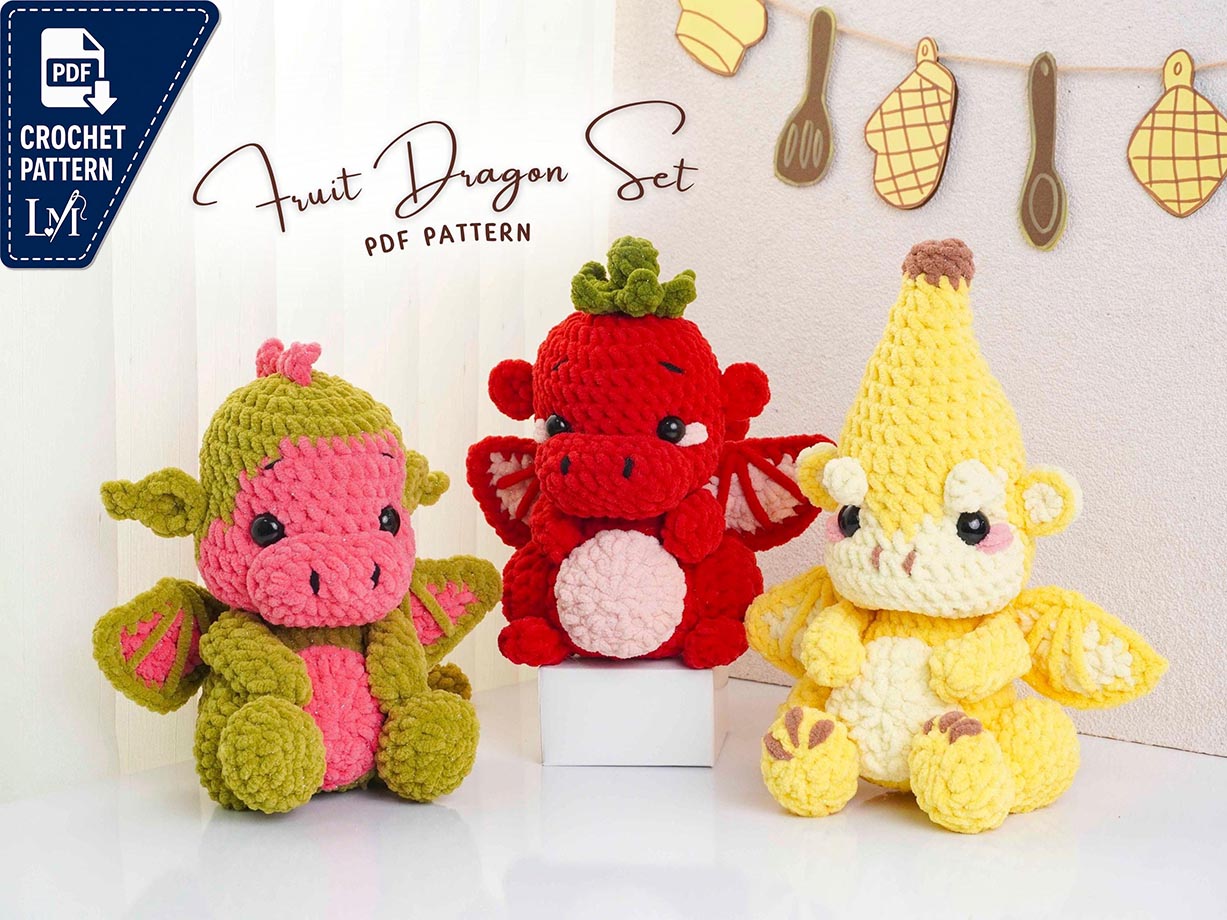 Fruit Dragon Crochet Pattern Projects Inspired by Fantasy Fruits