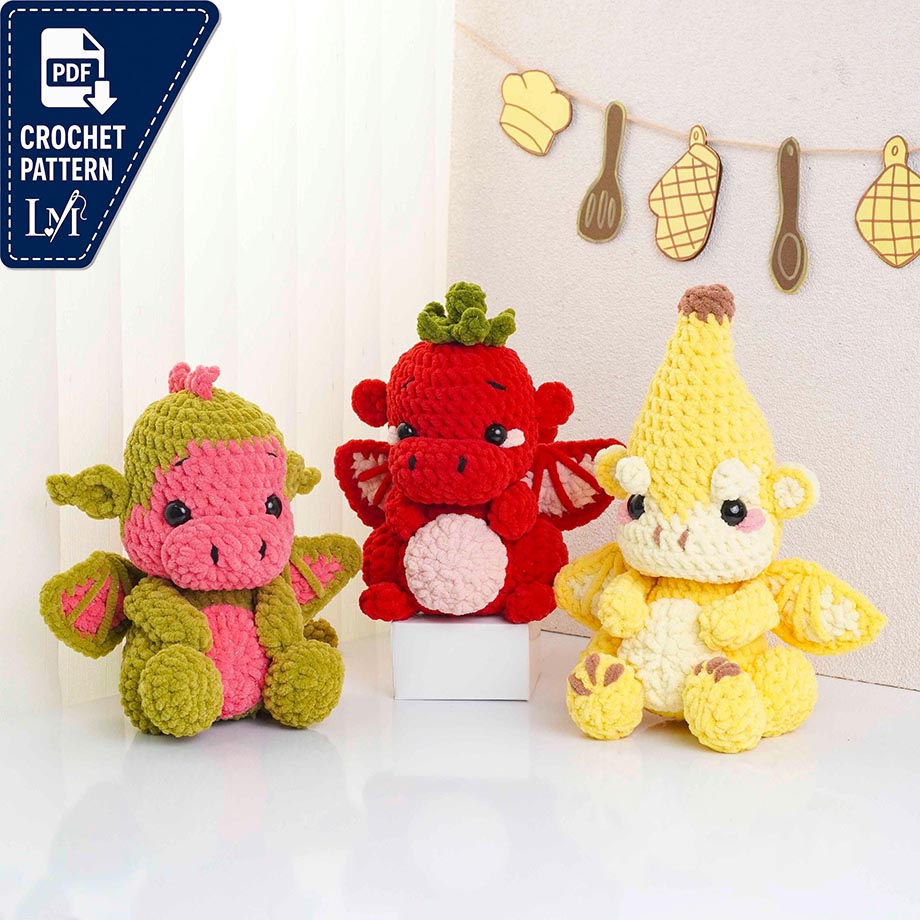 Fruit Dragon Crochet Pattern Projects Inspired by Fantasy Fruits 2
