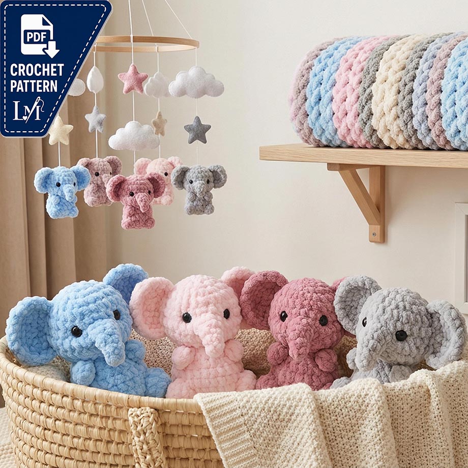 Baby Elephant Crochet Pattern Ideas for Amigurumi Makers 6