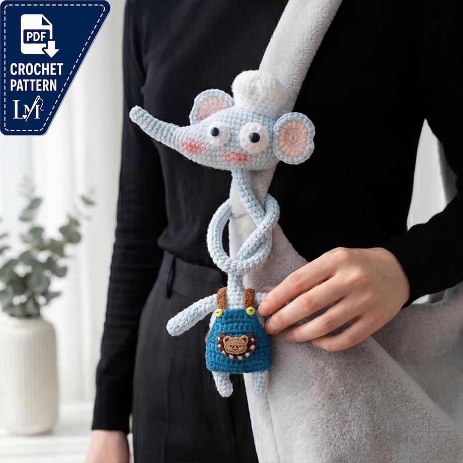 Long Necked Elephant Crochet Pattern for Unique Amigurumi 2