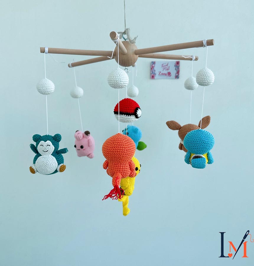 Crochet Crib Mobile Handmade Designs for Baby Nursery Decor 10