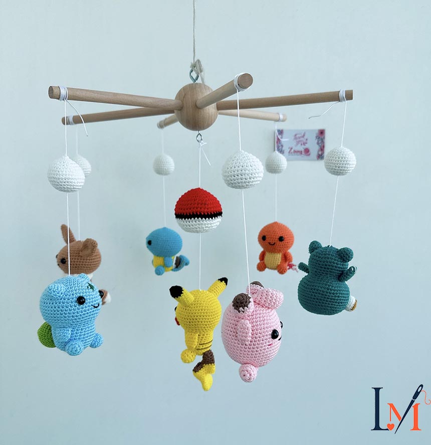 Crochet Crib Mobile Handmade Designs for Baby Nursery Decor 4