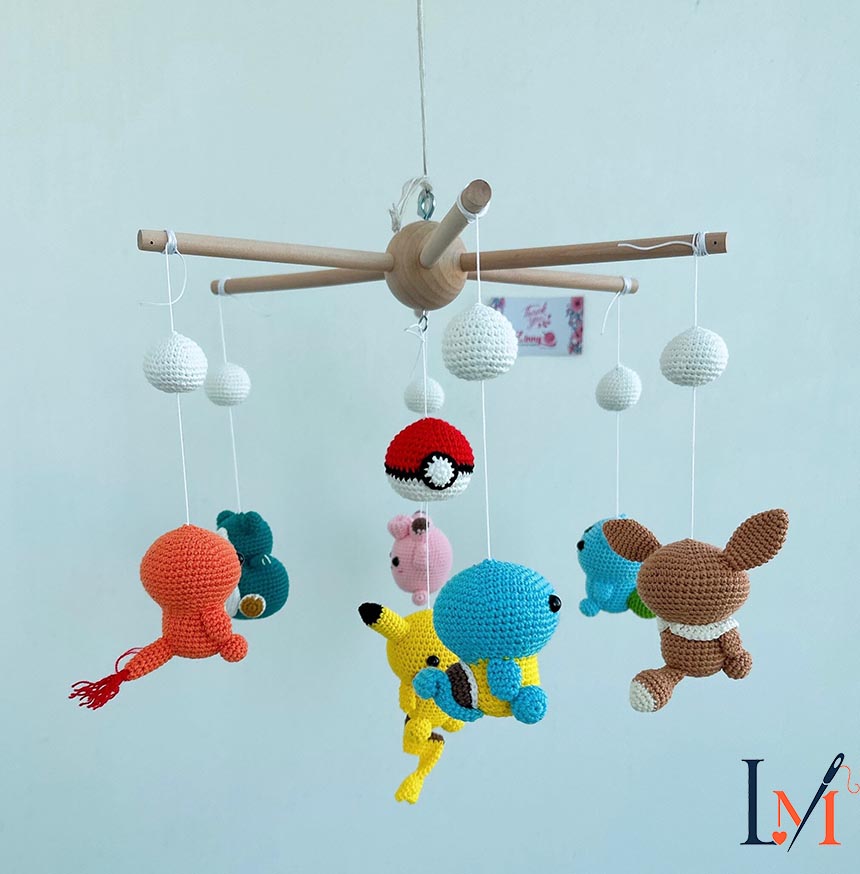 Crochet Crib Mobile Handmade Designs for Baby Nursery Decor 6