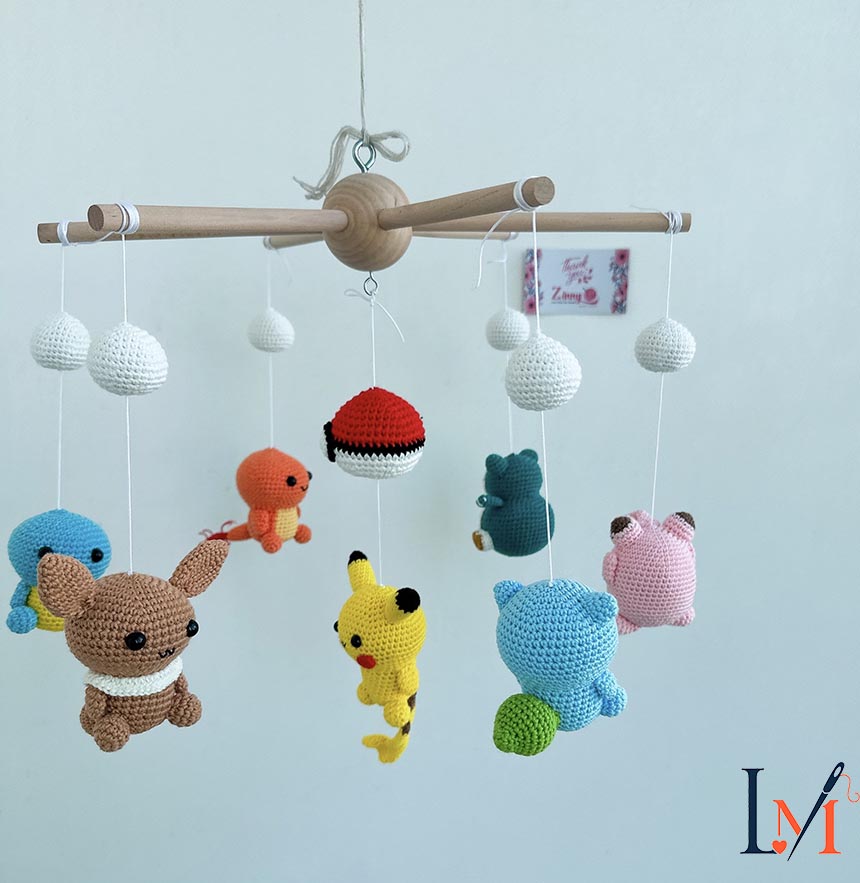 Crochet Crib Mobile Handmade Designs for Baby Nursery Decor 7
