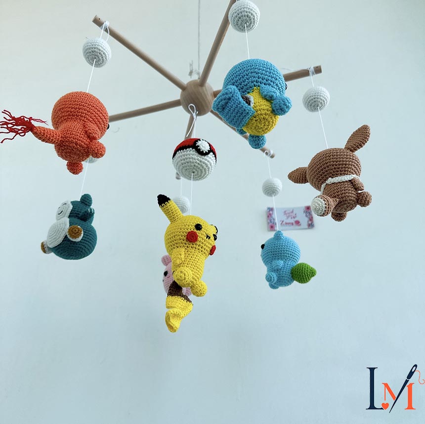 Crochet Crib Mobile Handmade Designs for Baby Nursery Decor 9