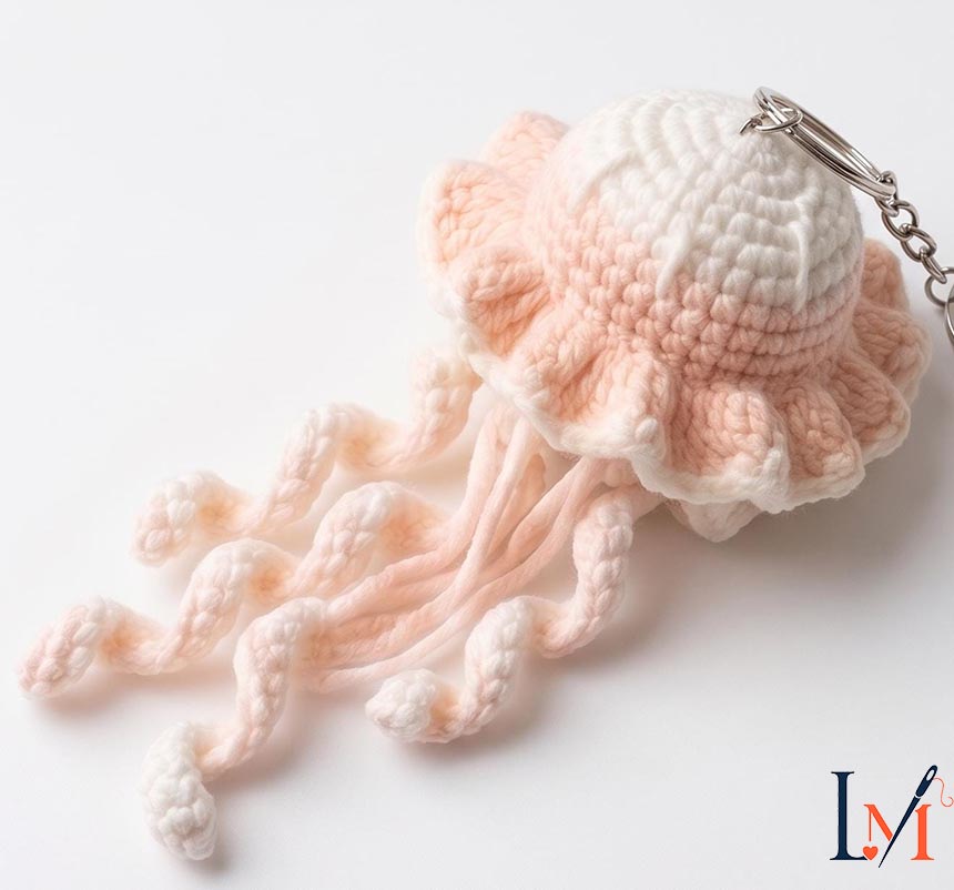 Crochet Jellyfish Car Hanger Handmade Decor for Every Drive 5