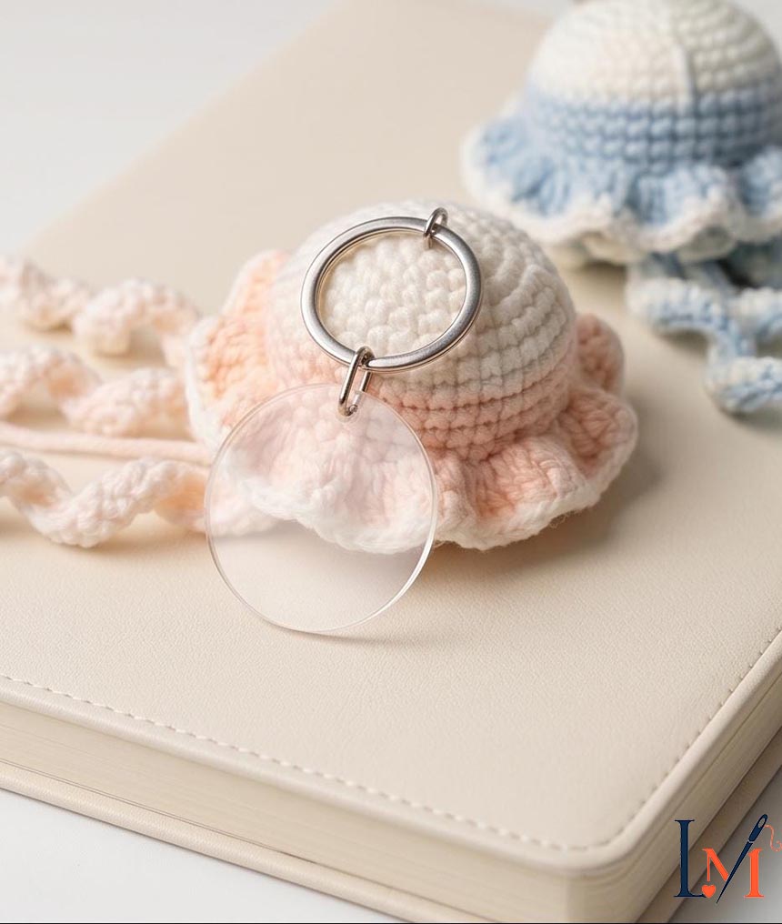 Crochet Jellyfish Car Hanger Handmade Decor for Every Drive 6