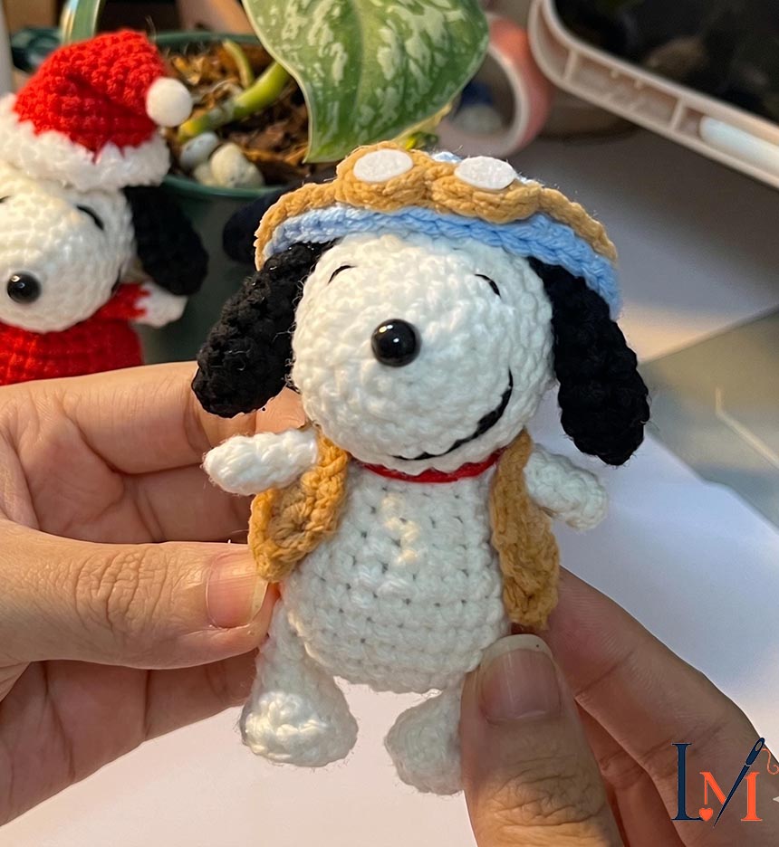 Crochet Snoopy Keychain Handmade Gifts for Fans & Collectors 6