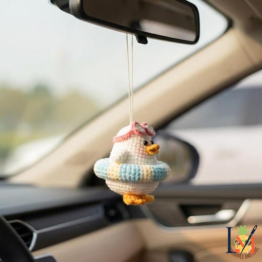 Crochet Duck Hanging Handmade Decor for Gifts and Display 2