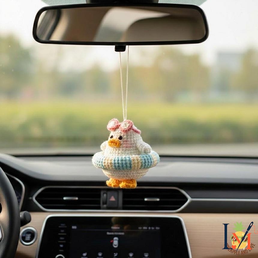 Crochet Duck Hanging Handmade Decor for Gifts and Display 5