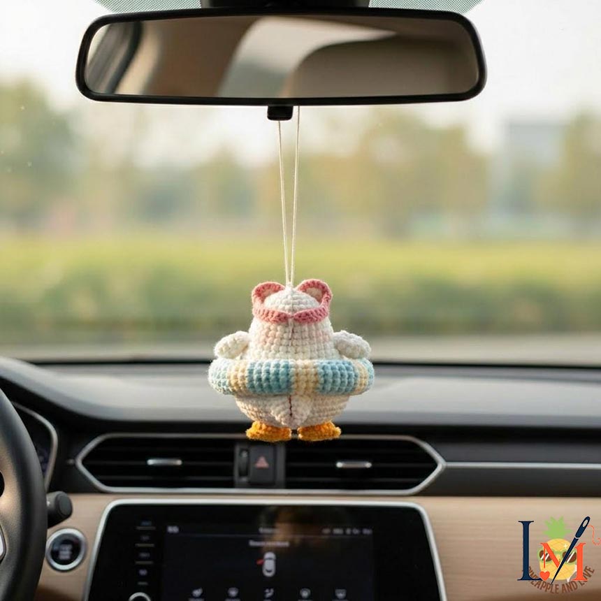 Crochet Duck Hanging Handmade Decor for Gifts and Display 6