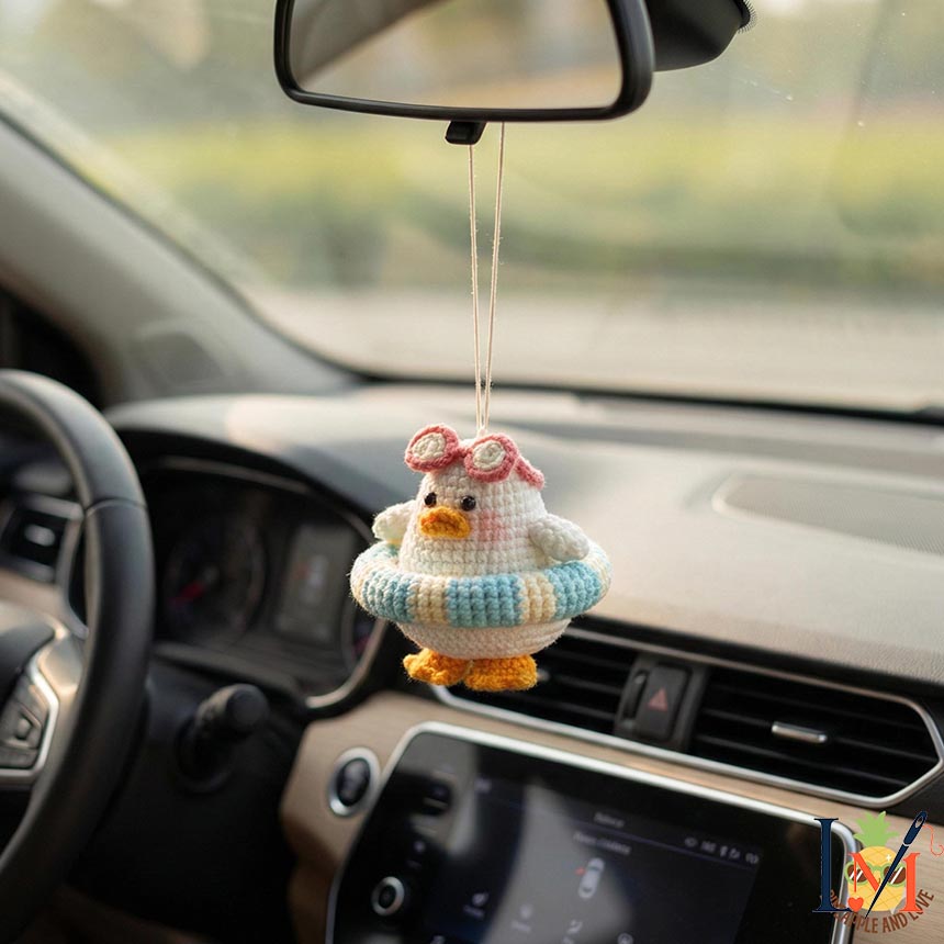 Crochet Duck Hanging Handmade Decor for Gifts and Display 7