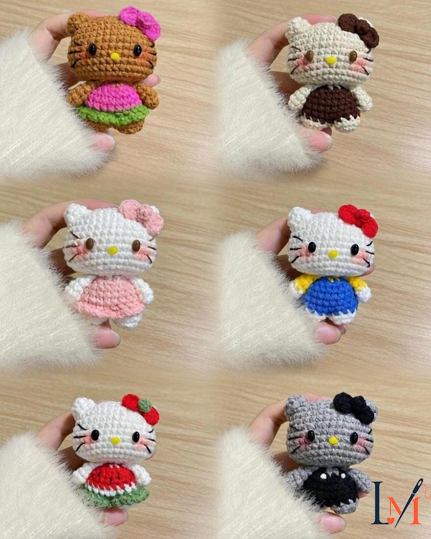 Crochet Hello Kitty Keychain Handmade Gifts for Every Occasion 2