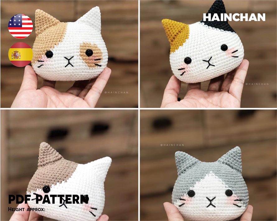 Cat Head Crochet Pattern Ideas for Amigurumi Projects