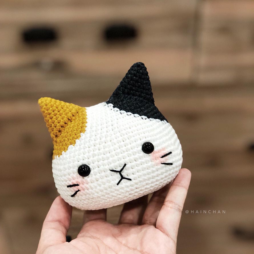 Cat Head Crochet Pattern Ideas for Amigurumi Projects 4