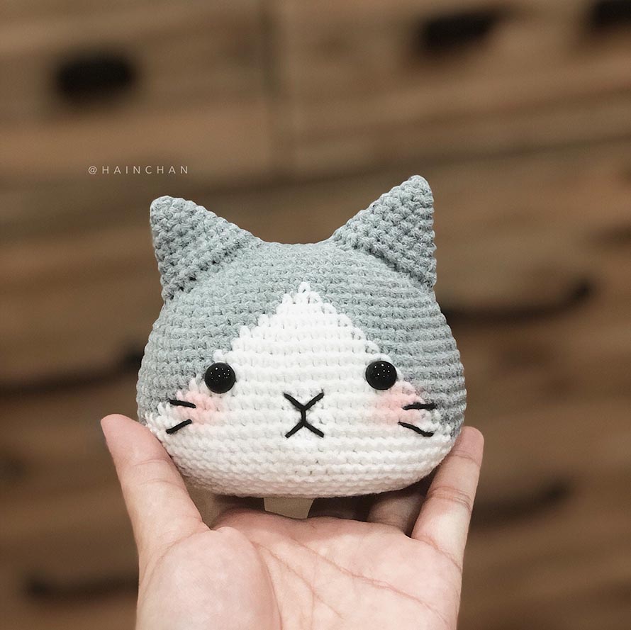 Cat Head Crochet Pattern Ideas for Amigurumi Projects 5