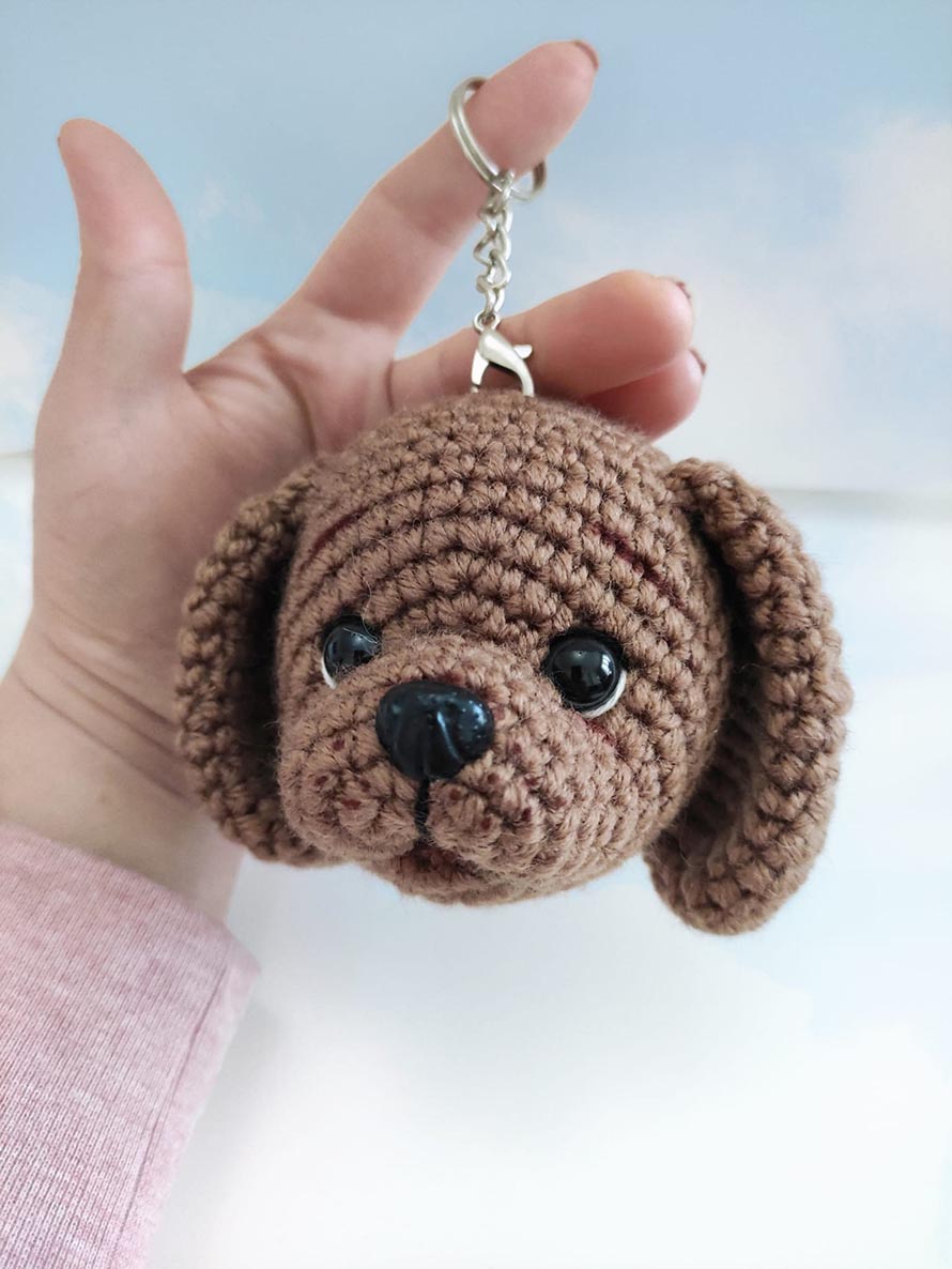 Crochet Dog Keychain Pattern Ideas for Mini Projects 3