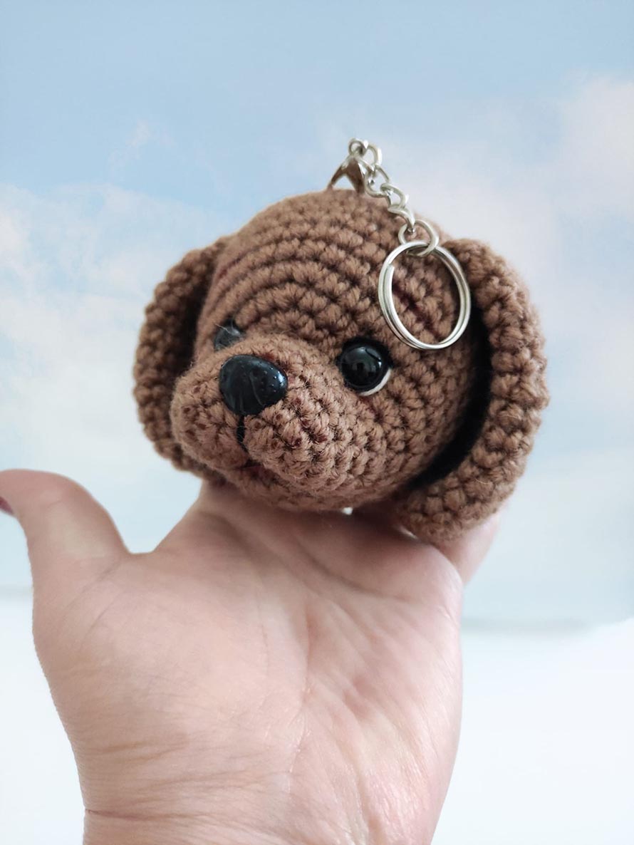 Crochet Dog Keychain Pattern Ideas for Mini Projects 4