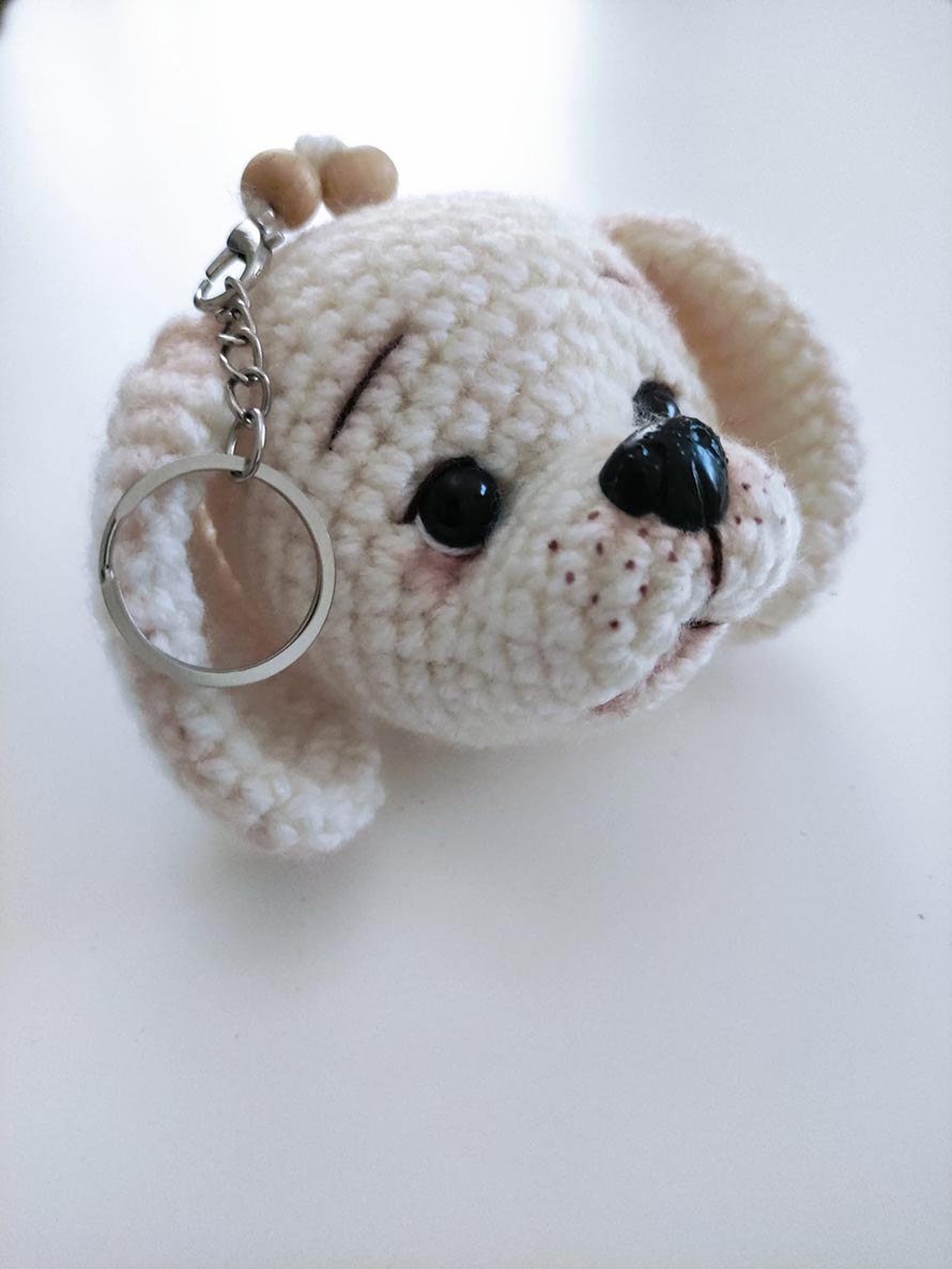 Crochet Dog Keychain Pattern Ideas for Mini Projects 6