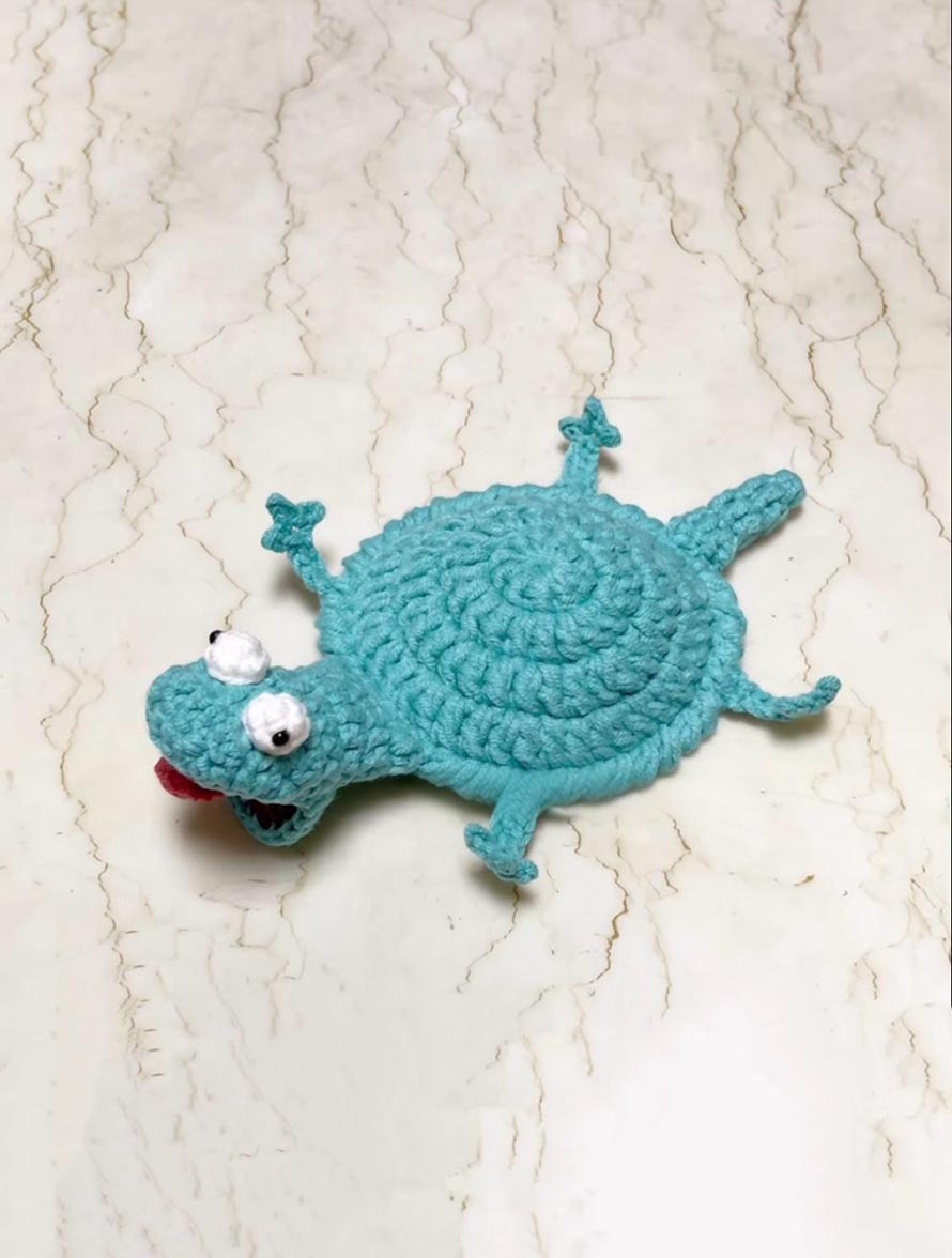 Crochet Frog Coaster Pattern Designs for Handmade Tables 6