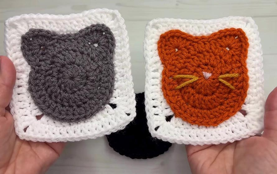 Crochet Cat Applique Pattern Ideas for Creative Projects 3