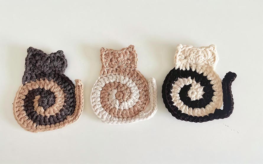 Crochet Cat Coaster Pattern Ideas for Table Décor 6
